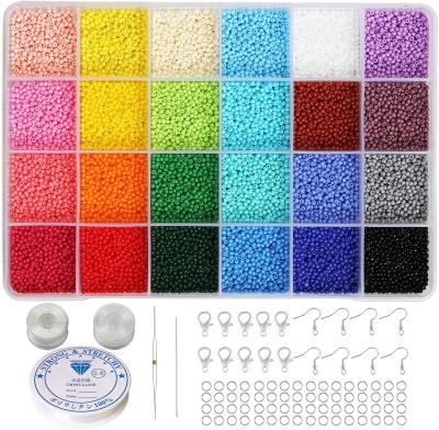 China Jewelry Making 12/0 Pony Seed Beads Glass Kit, 2mm Small Craft Beads For DIY Bracelet Necklace Crafting Jewelry Making Suppliers for sale