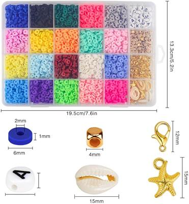 China For Jewelry Making Colorful DIY Clay Jewelry Making Kit With Accessory Making Kit For Kids DIY Jewelry Craft Set for sale