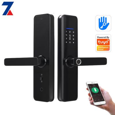 China Home Outdoor Indoor Fingerprint Touch Control Smart Digital tuya Password Wifi Battery Wifi Battery Security Locks for sale