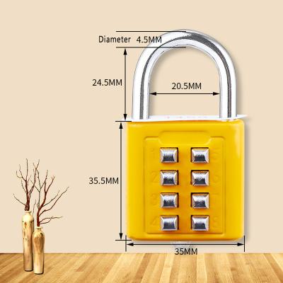 China High Quality Zinc Alloy 4 Modern Travel Luggage Lock Combination Padlock Digital Key Lock for sale