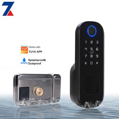 China Desi Wireless Fingerproof Interior Door Tamper Alarm Security Color Intelligent Securyty Lock for sale