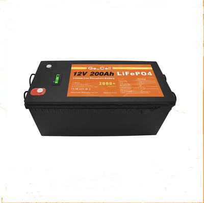 China Toys 12v 200ah Lifepo4 Battery Pack With Mental Case For RV/Solar System/Yacht/Golf Carts /Boat for sale