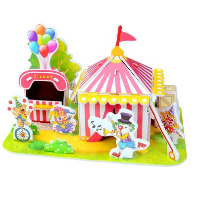 China 100% Eco-friendly Clowns Playground Games 3D Puzzle Puzzle Children Educational For Toy for sale