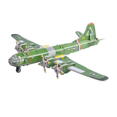 China 100% Eco-Friendly Models Kids Jigsaw Puzzle 3D Toy Bomber Educational Puzzle for sale