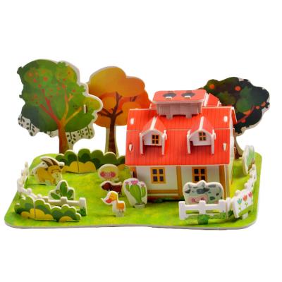 China 100% Eco-friendly Home DIY Model Children's Educational Game 3D Puzzle Toy Educational Games for sale