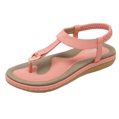 China Round Flat Shoe Women's Sandals Ladies Shoes Sandals Flat Shoes for sale