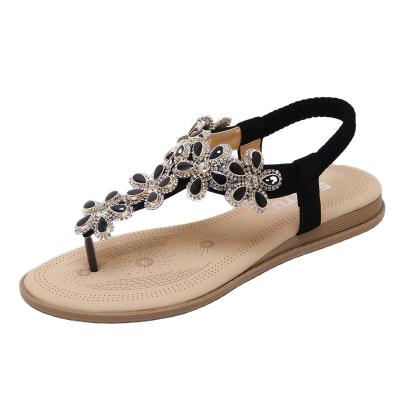 China Round Flat Shoe Women's Flat Sandals Ladies Shoes Sandals Shoes Women's Flat Sandals for sale