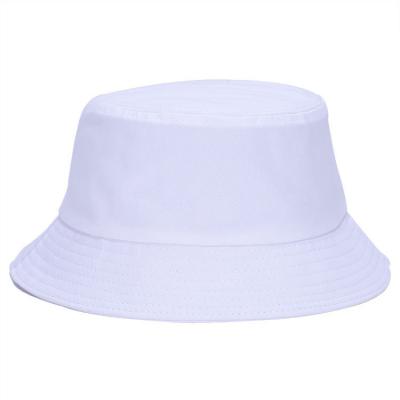 China Plush Hot Selling Embroidery Simple Outdoor Bucket Hat Fishing Hats Cotton Foldable Bucket Hat With Custom Logo for sale