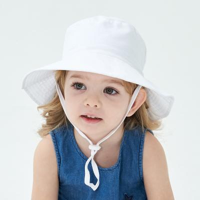 China High Quality Summer Wide Brim Girls Boys Bucket Hat Cute Printing Picture Prints Kids Children Beach Bucket Hat for sale