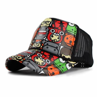 China Wholesale COMMON Ready To Ship Fashion Cartoon Network Baseball Hats Couples Trucker Colorful Outdoor Breathable Fresh Hat for sale