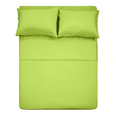 China Nondisposable 100% Polyester Microfiber Bed Sheet Set Cheap Bed Sheets for sale