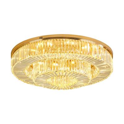 China EUROPEAN Single Crystal Kitchen Island Ceiling Led Modern Luxury Graceful Round Small Crystal Pendant Light Living Room Pendant Light for sale