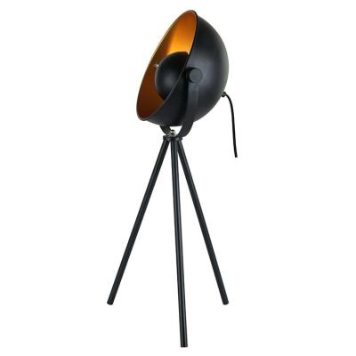 China Modern Popular Cheap Price Black Color Tripod Decoration Lighting Modern Metal Desk Smart Table Lamp for sale