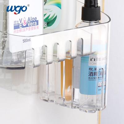 China Organizador claro Basket Wall Mount del baño del almacenamiento de la cocina para la barra de la ducha en venta