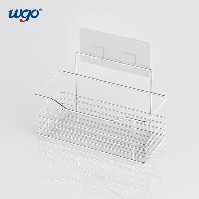 China WGO Damage Free Bathroom Holder Set , Mounting Self Adhesive Bathroom Shelf for sale