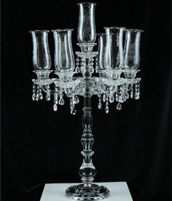 China All New Design Wholesale and 7 Heads High Quality Antique Crystal Candelabra for sale