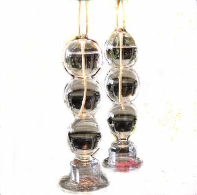 China All New Design And High QualityLong Stem Wholesale Glass Kerosene Lamp With 3 Balls In Competitive Price for sale