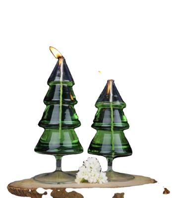 China Bars wholesale new design and high quality hand blown tree shaped glass kerosene lamp with competitive price for sale