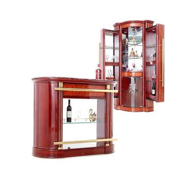 China (Other) C'est Adjustable Vie Corner Display Unit Cabinet Luxury Glass Wine Bar Cabinets Set Living Room Furniture for sale