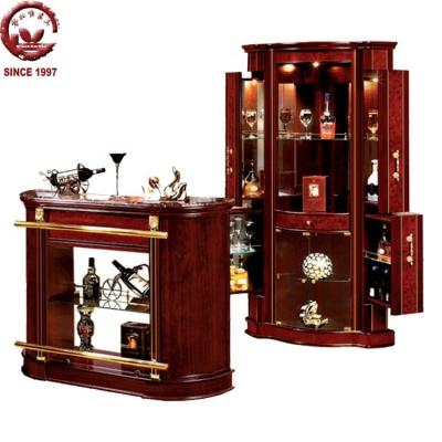 China (Other)C'est Adjustable Vie Antique Home Living Room Furniture Display Set Adjustable Home Wine Bar Cabinet Corner Unit for sale