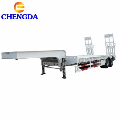 China Standard Truck Trailer Lgooseneck Lowbed New Dismountable Trailer for sale