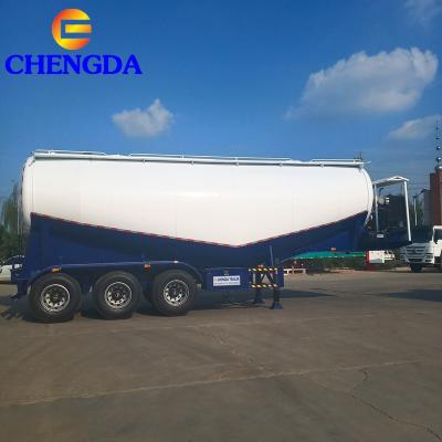 China Multi Axle 45CBM Powder Tank Truck Trailer Large Capacity 50 Ton Bulker Bulk Cement Tanker Trailers for sale