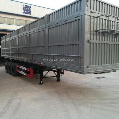 China Truck Trailer Agriculture Use Sugar Cane Transport Stake Fence Semi Trailer Sale for sale