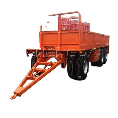 China Chengda 3 Axle High Quality Truck Trailer 40ft 40 Ton Barrier Full Trailer for sale