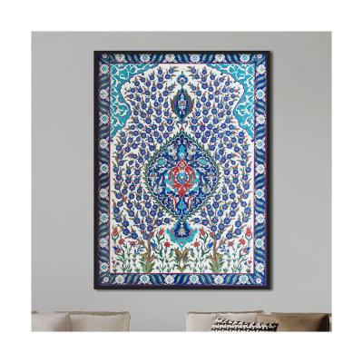 China Modern Simple Islamic Wall Art Islamic Calligraphy Decor Europe Metal Painting for sale