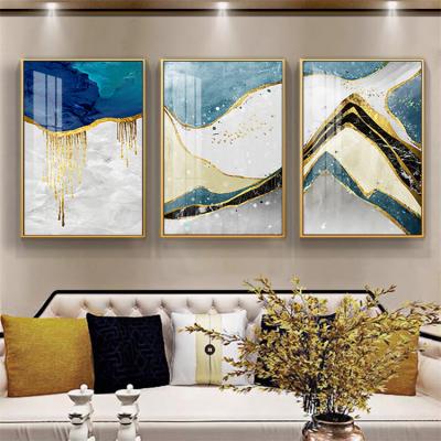 China New Classic/Postmodern Factory Wholesale Abstract Wall Art For Home Decor High Quality Picture Frame Porcelain Crystal Painting Or Art for sale