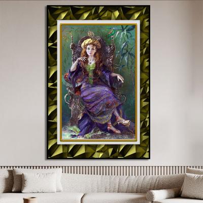 China New classic/postmodern hot sale pictures for living room wall decoration new arrival porcelain crystal painting for wall arts for sale