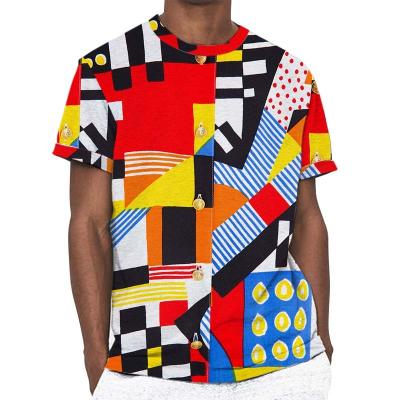 China QUICK DRY custom design sublimation t shirts short sleeve mens t shirts dye sublimation printed t shirts for men for sale