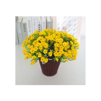 China High quality home decoration china manufacture simulated factory mulan orchid fork flower 6 green plants for sale