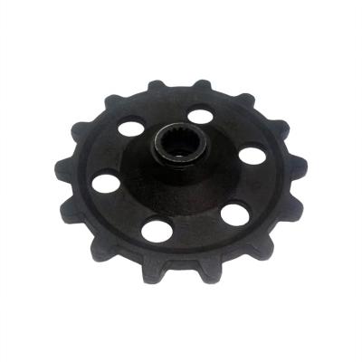 China Undercarriage Parts High Quality Mini Excavator Sprocket YC13 YC18 YC35 Drive Ring Gear Undercarriage Parts Spline Pinion for sale