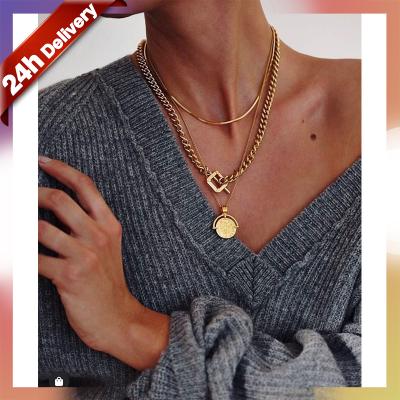 China FASHIONABLE Thin Titanium Snake Chain Necklaces Accessories Handmade 18K Dylam Delicacy 3mm*50cm Gold Plated 316L Stainless Steel Necklace for sale