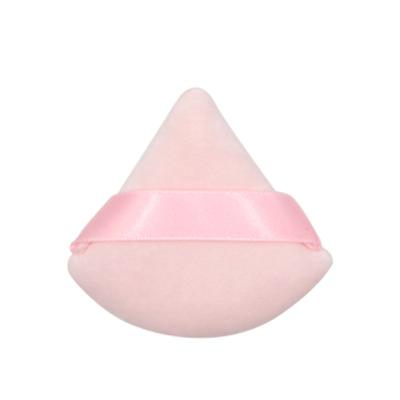 China Super Soft Black Skin-Friendly Makeup Short Hair Crystal Powder Makeup Puff Dry Beauty Beauty Triangle Skins For Cosmetic Tools for sale