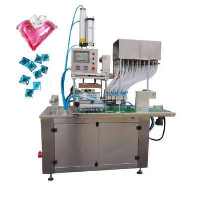 China Beverage PVA Soluble Film Detergent Gel Packing Machine Laundry Capsule Water Soluble Filling Forming Sealing Machine for sale