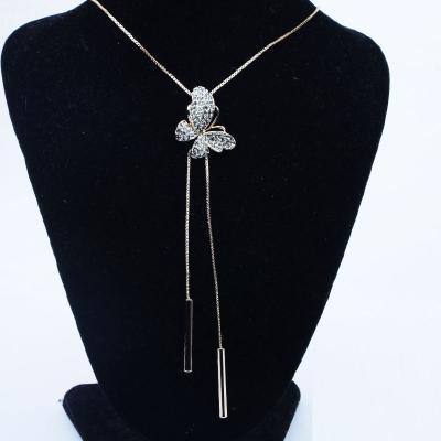 China Wholesale CLASSIC Jewelry 2020 Zinc Alloy Butterfly Pendent Chain Necklace For Fashion Women for sale