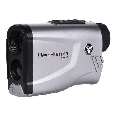 China WESTHUNTER WR600 6x Laser Range Finder 600m Distance Meter Telescope Monocular Height Angle Measuring Hunting 116*75*37mm for sale