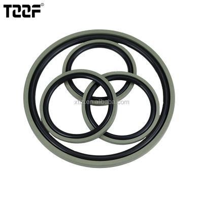 China Double Acting Seals PTFE NBR FKM Hydraulic Piston Rod Step Ring Sealing for sale