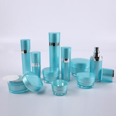 China High Quality BEAUTY PACKAGING Round Shape Acrylic Cream Jar Empty Cosmetic Cone Container Set for sale