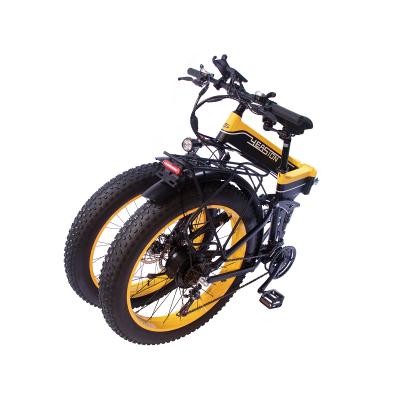 China Yeasion 26inch Alloy Fat Tire Folding 14Ah Lithium Battery 1000W e Bicycle Aluminum Electric Bike Folding Fat Tire Electric Bike for sale