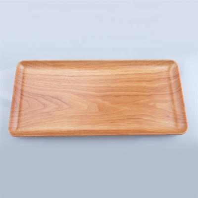 China 100% Unbreakable Food Grade Melamine Wholesales Custom Wooden Pattern Melamine Tray for sale