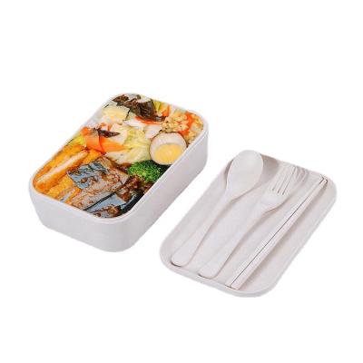 China Food Grade Sustainable Popular Bamboo Fiber Melamine Lunch Bento Box for sale