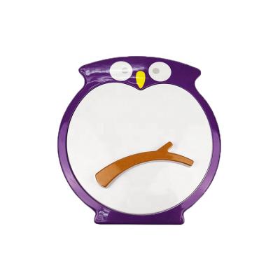 China Hotel Home Restaurant Owl Design Cute Shape Standard 10 Inch Food Grade Insulation Function Melamine Kids Plate With Cover for sale