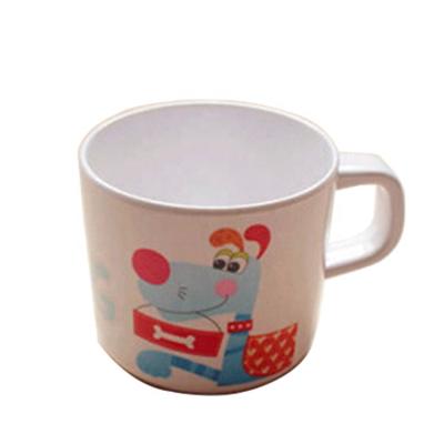 China Sustainable Cute Printing Melamine Kids Mug With Handle for sale