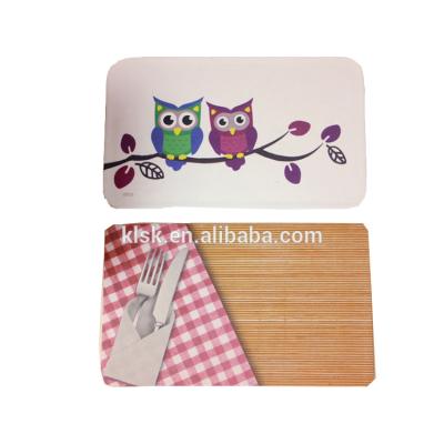 China Sustainable EU standard melamine cutting board with custom printing for sale