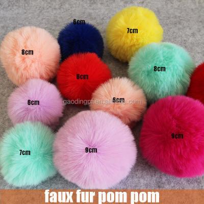 China Wholesale Size 8-15cm Decoration Size 8-15cm Clothing Shoes Hat Accessories Artificial Fur Ball Faux Fur Pom Pom for sale