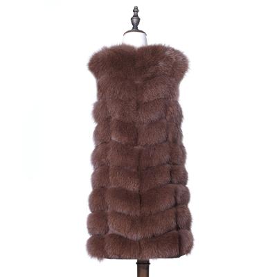 China Breathable Best-selling Women's Real Fox Fur Vest Fashion Girl Vest for sale