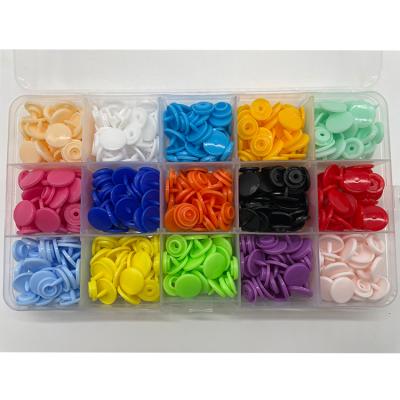 China Washable Snap Fastener T5 Fasteners 15 Colors White Plastic Button For Cloth Diaper for sale